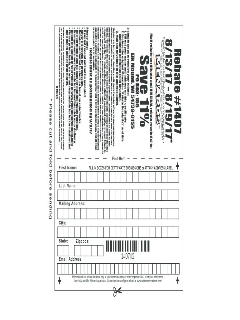 How Does Menards Rebate Form Work