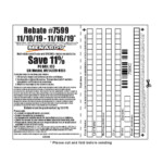 Menards 11 Rebate Form 7599