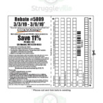 Menards 5809 Rebate Form