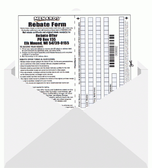 Menards Rebate 553 Form