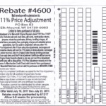 Menards Rebate Adjustment Form