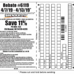 Menards Rebate Form 6119