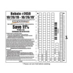 Menards Rebate Form September 9 2022