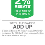 Menards Big Card 2 Rebate