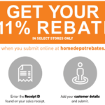 Menards 11 Rebate Home Depot