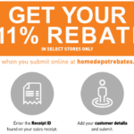 Home Depot Menards 11 Rebate Match