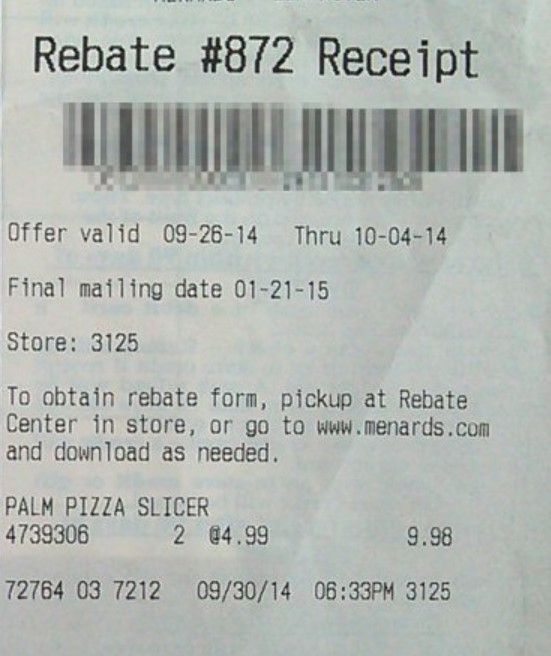 Does Menards Give Rebate On Purchases Made With Rebate Certificate