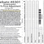 Menards Price Adjustment Rebate 8301