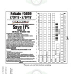 Menards 11 Percent Rebate 2023 Schedule