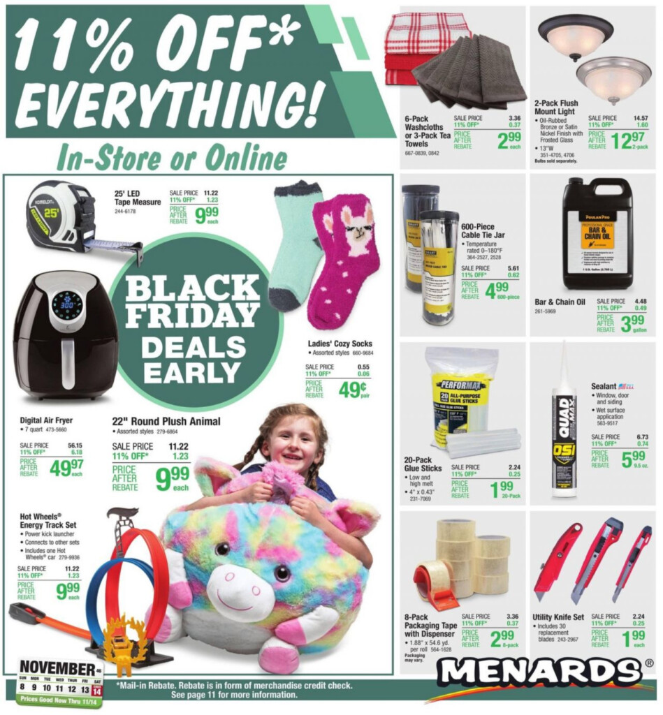 Menards Next Rebate Sale