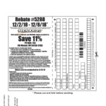 Reprint Rebate Receipt Menards