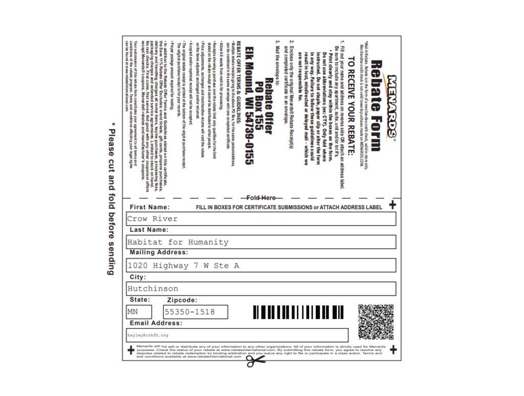 Menards Largest Rebate Ever