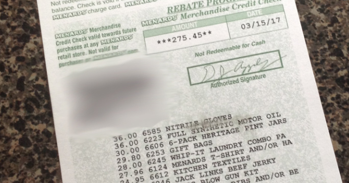 How To Use Menards Rebate Check Online